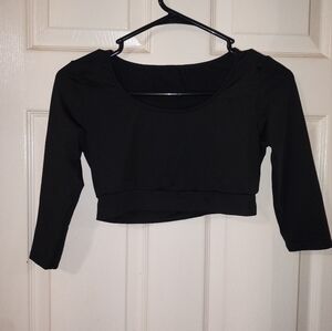 Elegant Black Women's Crop Top
